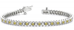 Colored Diamond Bracelets: Yellow Diamonds - Yellow Colored Diamond Bracelets