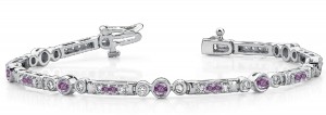 Colored Diamond Bracelets: Pink Diamonds - Pink Colored Diamond Bracelet