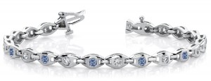 Colored Diamond Bracelets: Blue Diamonds - Blue Colored Diamond Bracelet