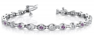 Colored Diamond Bracelets: Pink Diamonds - Pink Colored Diamond Bracelet