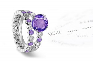 Perfection: Sapphire White Diamond Rings