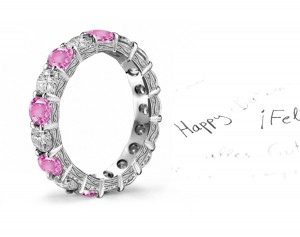 Hand Engraved: Hand Engraved Diamond & Sapphire Wedding Rings