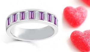 Pink Sapphire & Diamond Eternity Bands