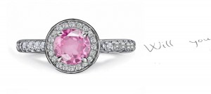 Impeccable: A Brilliant Pink Sapphire & Diamond Ring