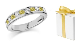 Premier Designer Colored Diamonds Collection - Colored Diamonds & White Diamonds Fancy Diamond Wedding & Anniversary Rings