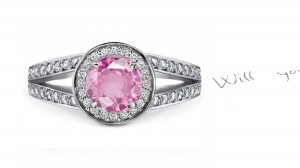 Glittering: Pink Sapphire Diamond Micro Pave Ring Click on the Link to Add to Cart Quanity Ring Size