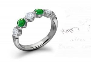 Truly Unique Emerald & Diamond Rings