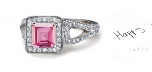 Love Stories: Pink Sapphire Diamond Micro Pave Ring Click on the Link For More Product Views & Info