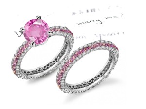 Glittering: Highly Imoportant Pink Sapphire & Diamond Micro Pave Ring