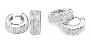 Princess Cut Diamond Invisible Set.