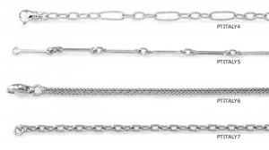 Platinum Wheat Chain, Platinum Rope Chain, Platinum Rolo and Square Chains Bracelets. View Chains Bracelets.