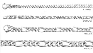 Platinum Figaro Bracelet & Chain. View Chains and Bracelets