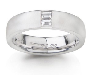 Platinum Bagguette Diamond Anniversary Rings